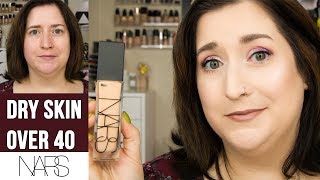 NARS Natural Radiant Longwear Foundation  Dry Skin Review  10 Hour Wear Test [upl. by Gilba824]