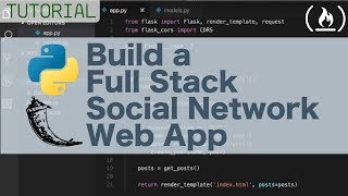 Full stack Python Flask tutorial  Build a social network [upl. by Pepi887]