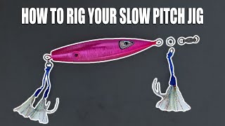 How to Rig a SLOW PITCH JIG the Right Way [upl. by Eynttirb]