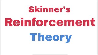 Skinners Reinforcement Theory [upl. by Leahcimnoj]