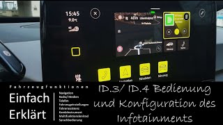 VW ID3 ID4 Bedienung und Konfiguration  Individualisierung des Homescreen [upl. by Darrell]