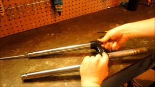 Disassemblymaintenance of SR Suntour XCT forks [upl. by Hajan638]