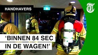 Snelste brandweer van NL in actie  HANDHAVERS 01 [upl. by Einahc858]