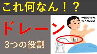 一般の方でもわかる、ドレーンの3つの役割 2021年【医師解説】 [upl. by Iilek]