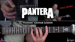 Floods Guitar Lesson FULL SONG  Pantera [upl. by Asek776]