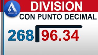 DIVISIÓN CON PUNTO DECIMAL Nivel Secundaria [upl. by Bohi57]