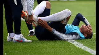 French superstar Mbappe goes down with injury in practice [upl. by Adelheid]