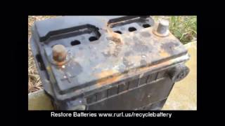 Restore Car Battery To Like New Condition  How To  DIY Automotive [upl. by Ailen188]