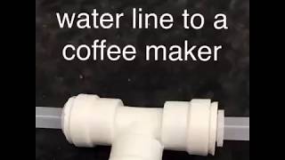 Coffee Maker Water Line Instructions [upl. by Kcirtapnaes605]