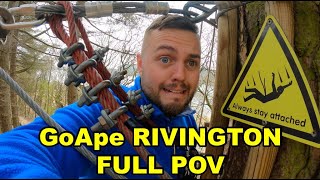 GoApe Rivington  Treetop Challenge  Full POV and Vlog [upl. by Oderfodog]