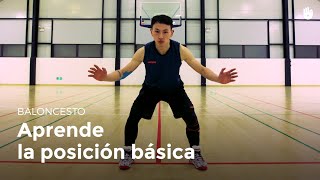 Aprende la posición básica  Baloncesto [upl. by Adnawed]