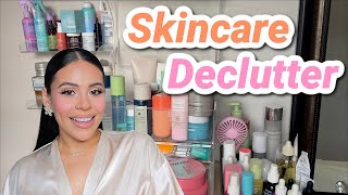 Decluttering my entire SKINCARE COLLECTION 💦🫧🗑️ [upl. by Etyam]