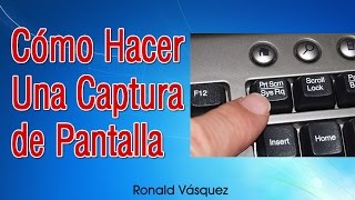 Como hacer una Captura de Pantalla en PC o Laptop [upl. by Howe]