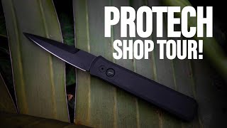 NEW Protech Knives Shop Tour  Building a Godfather Operator [upl. by Blinny889]