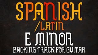 E Harmonic Minor SpanishLatin Backing Track [upl. by Namialus]