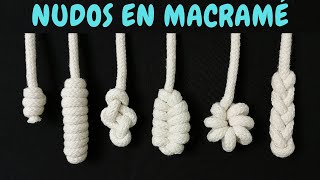 6 nuevos NUDOS en MACRAMÉ paso a paso  6 New Macrame Knots [upl. by Glennon]