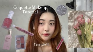 Coquette Makeup Tutorial 🌷ft Yesstyle [upl. by Keily829]