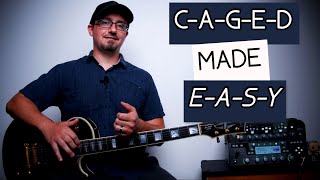 Caged System For Guitar Explained Easy Beginners [upl. by Slocum]