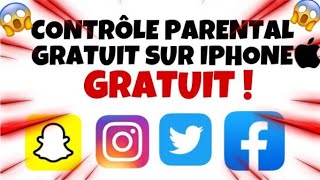 Contrôle parental GRATUIT sur Iphone 😍😱 [upl. by Darda742]