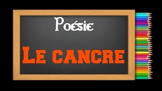 Poésie 🚶 Le cancre de Jacques Prévert 🚶 [upl. by Rinum]