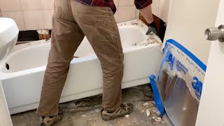 How to Remove a Bathtub 🧐 [upl. by Columbine392]