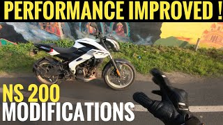 NS 200 Modifications for performance IMPROVEMENT  Modifications Pros and Cons PSR Rides [upl. by Grannias]