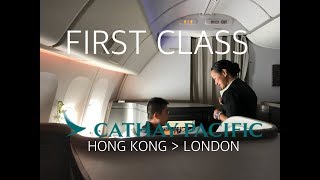 Cathay Pacific First Class Luxury to London [upl. by Mikeb]