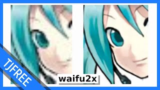 Waifu2x Upscale Illustrations and Photos  Free Software [upl. by Elana]