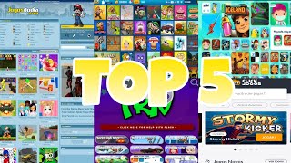 TOP 5 MELHORES SITES DE JOGOS NO NAVEGADOR [upl. by Nyahs]