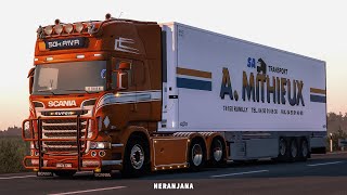 ETS2 Mods  Scania Lope Idle Straight Pipe Brutal Open Pipe V8 Sound  ETS2 Mods v141 [upl. by Woodhouse527]