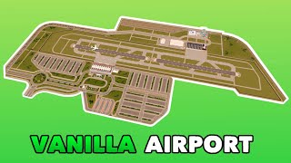 Building an Airport in Cities Skylines  Vanilla no mods Build [upl. by Adriel282]