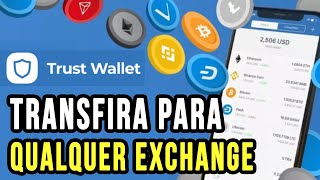 Como Transferir qualquer CriptomoedaToken da Trust Wallet para qualquer Exchange 3 Passos Simples [upl. by Alisa977]