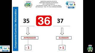 Matemática 3º ano  Aula 11 Sucessor e antecessor de um número natural [upl. by Natty969]