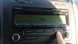 VW RCD 310 BLUETOOTH MENU [upl. by Readus435]