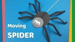 DIY for kids Moving Spider craft  Very easy and fun craft [upl. by Asiral]