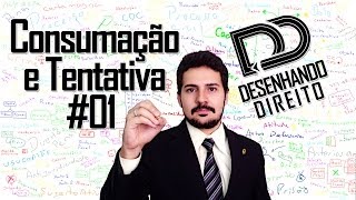 Direito Penal  Art 14 CP  Consumação e Tentativa Iter Criminis 01 [upl. by Buna118]