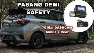 CARA AKU PASANG DASHCAM  70mai  MYVI 2018 [upl. by Leopoldeen159]