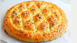 Easy No Knead Ramazan Pidesi  Turkish bread Turkish Pide Ramadan Pidesi Recipe Ramazan Pide [upl. by Nylasor]