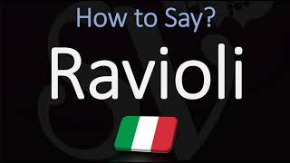 How to Pronounce Ravioli CORRECTLY [upl. by Neerehs]