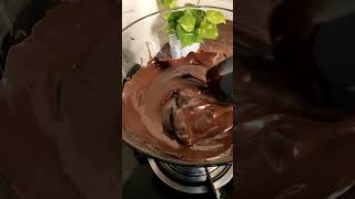 How to Temper Melt Chocolate  Double boiler method meltchocolate tempering shorts [upl. by Esila]