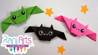 MURCIÉLAGO ORIGAMI  DIY  ORIGAMI BAT [upl. by Elamef]