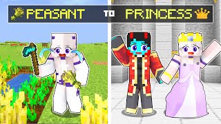 From PEASANT To PRINCESS In Minecraft [upl. by Thera]