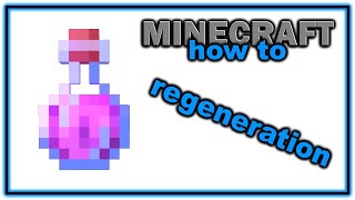 How to Make a Potion of Regeneration  Easy Minecraft Potions Guide [upl. by Storm]