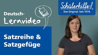 Satzreihe  Satzgefüge 🎓 Schülerhilfe Lernvideo Deutsch [upl. by Ploch]