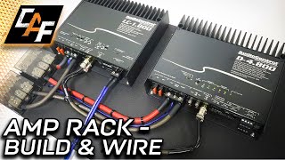 How to  Amplifier Rack amp Wiring ORGANIZED amp SERVICEABLE [upl. by Yadahs628]