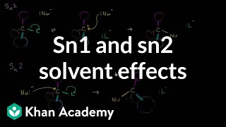 Sn1 and Sn2 solvents effects [upl. by Amaj]