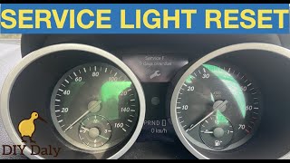 Mercedes SLK Service light reset procedure [upl. by Annayek]