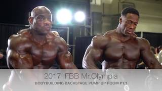 2017 IFBB MrOlympia Bodybuilding Backstage Video Pt1 [upl. by Ashok]