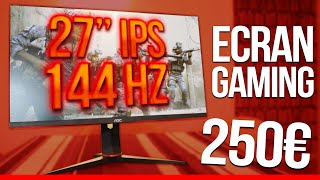 UN ÉCRAN GAMING IPS 144HZ 27quot PAS CHER  AOC 27G2U [upl. by Animor]