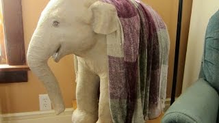 Paper Mache Baby Elephant Sculpture  How to Make It [upl. by Graniah]